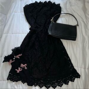 black lace dress
